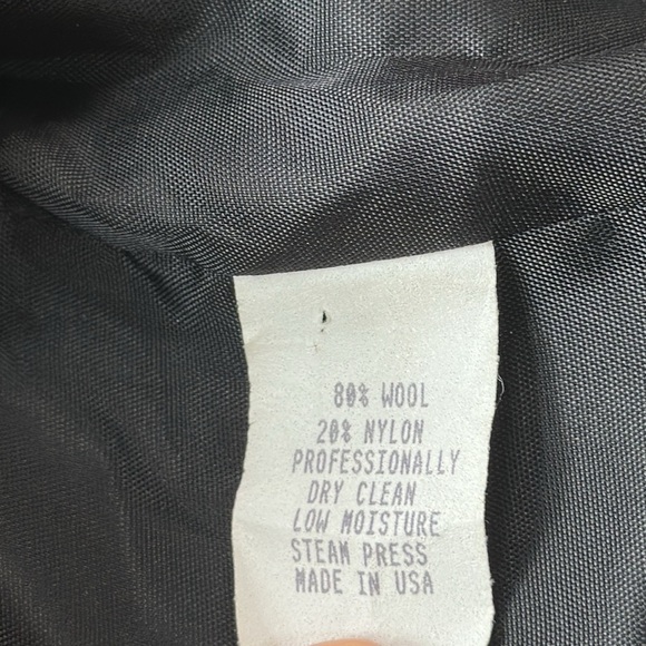 Vintage Wool Houndstooth Cropped Blazer Jacket - Picture 5 of 10